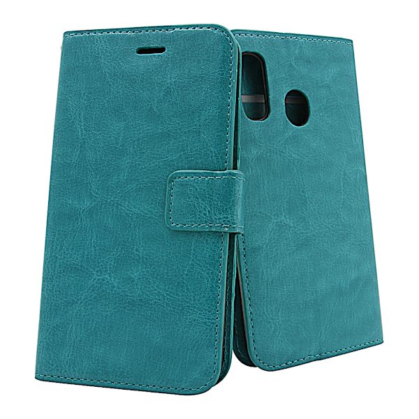 Crazy Horse Wallet Samsung Galaxy A40 (A405FN/DS) Turkos