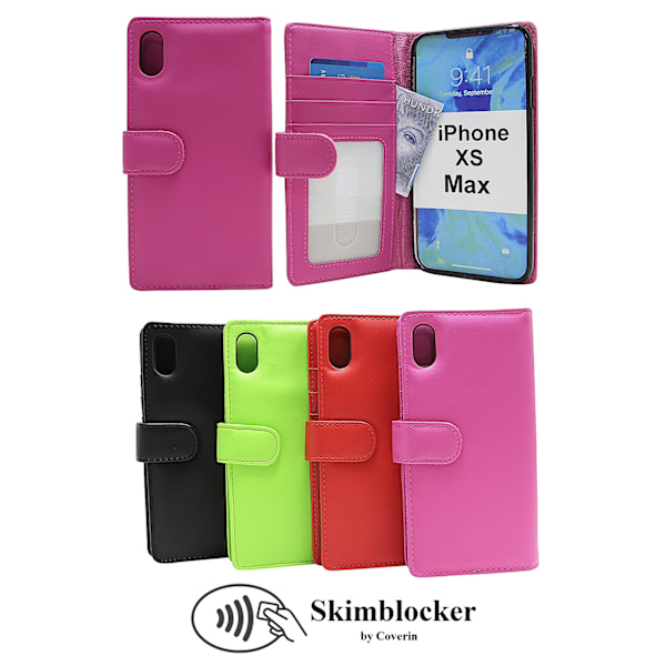 Skimblocker Plånboksfodral iPhone Xs Max Grön