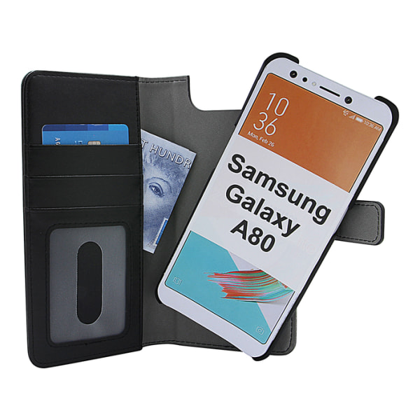 Skimblocker Magnet Wallet Samsung Galaxy A80 (A805F/DS) Svart
