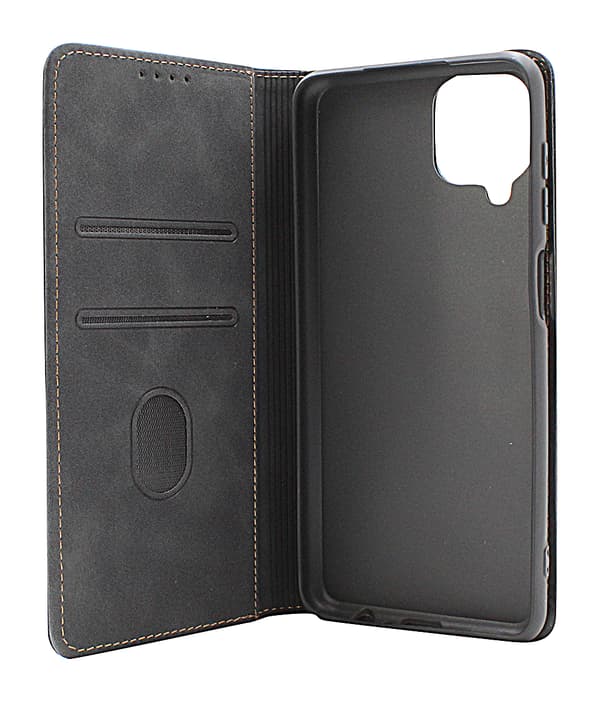 Fancy Standcase Wallet Samsung Galaxy A12 Brun