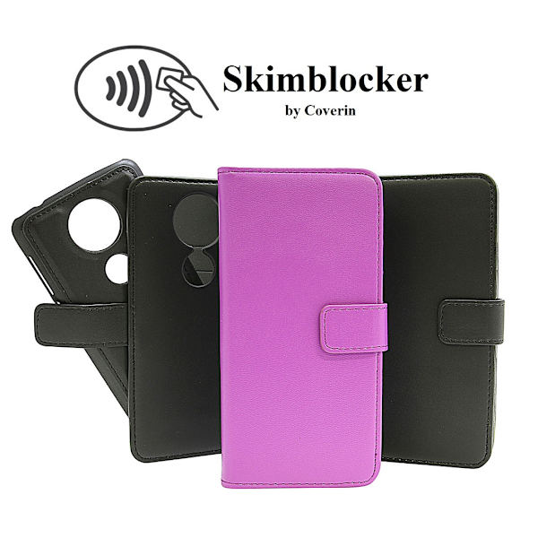 Skimblocker Magnet Wallet Motorola Moto E5 Plus Svart