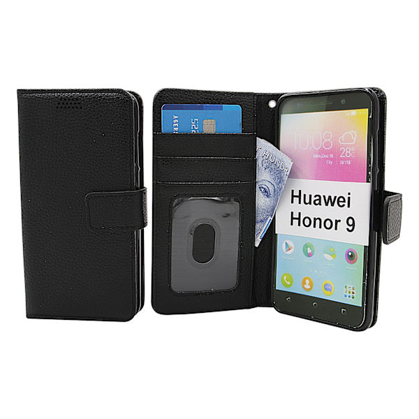 New Standcase Wallet Huawei Honor 9 (STF-L09) Svart