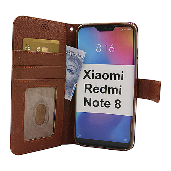 New Standcase Wallet Xiaomi Redmi Note 8 Brun
