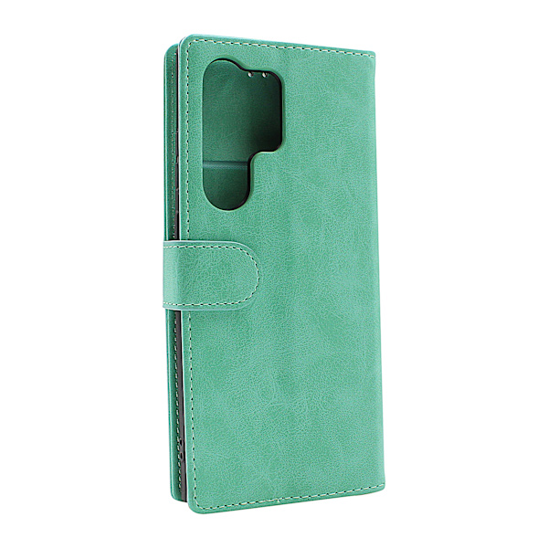 Zipper Standcase Wallet Samsung Galaxy S23 Ultra 5G Marinblå