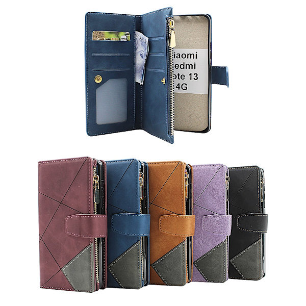 XL Standcase Lyxfodral Xiaomi Redmi Note 13 4G Svart