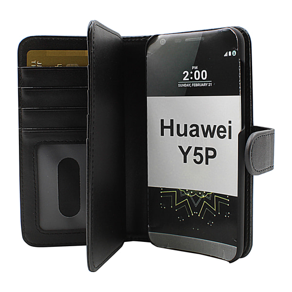 Skimblocker XL Magnet Wallet Huawei Y5p (Svart)