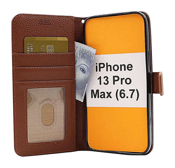 New Standcase Wallet iPhone 13 Pro Max (6.7) Brun