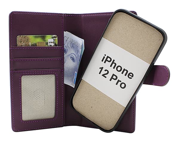 Skimblocker iPhone 12 Pro (6.1) Magnet Plånboksfodral