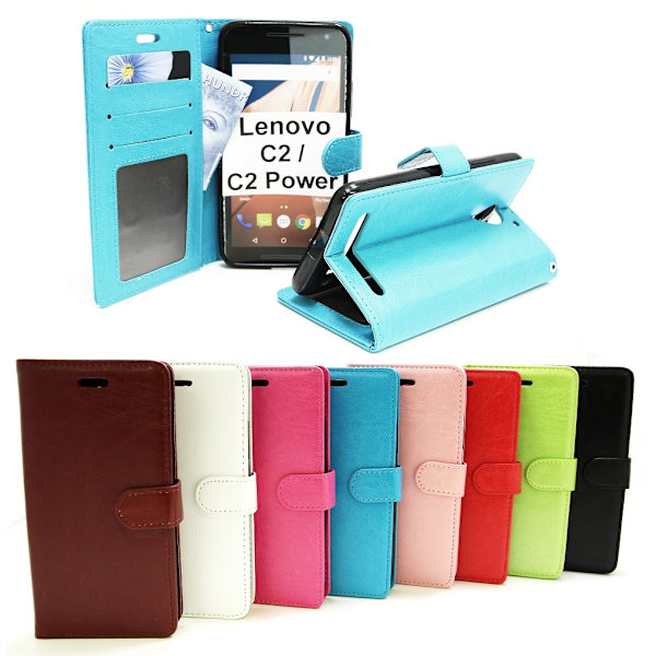 Crazy Horse Wallet Lenovo C2 Power Brun D664