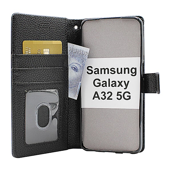 New Standcase Wallet Samsung Galaxy A32 5G (SM-A326B) Svart