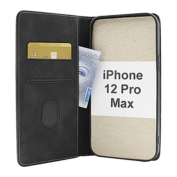 Fancy Standcase Wallet iPhone 12 Pro Max Brun