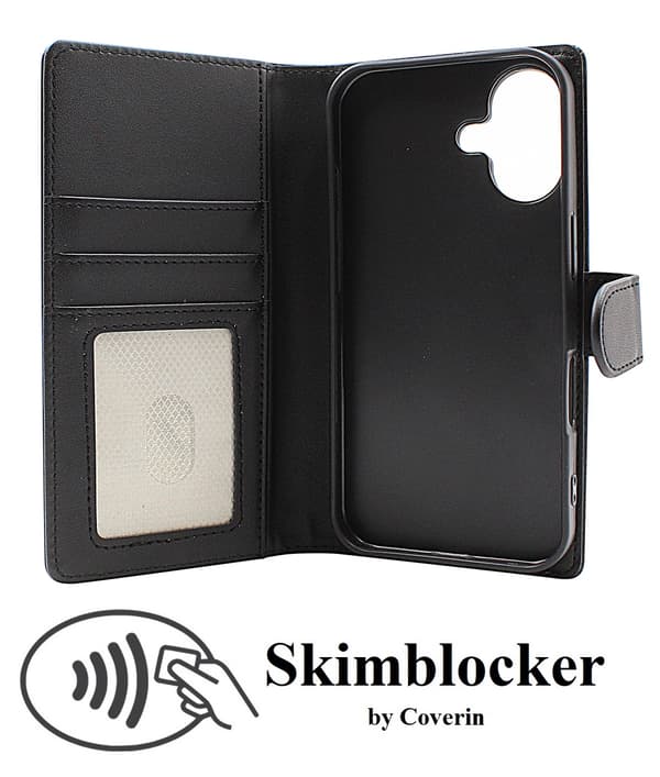 Skimblocker iPhone 16 Plånboksfodral Happy Cherry