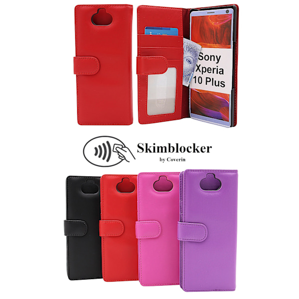 Skimblocker Plånboksfodral Sony Xperia 10 Plus Lila