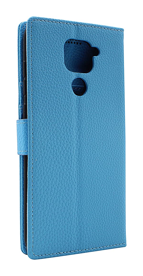 New Standcase Wallet Xiaomi Redmi Note 9 Ljusblå