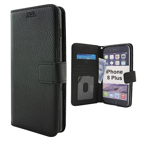New Standcase Wallet iPhone 8 Plus Svart