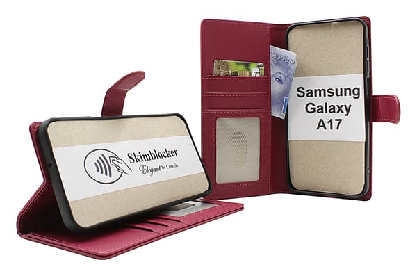 Skimblocker Samsung Galaxy A17 Plånboksfodral Brandy