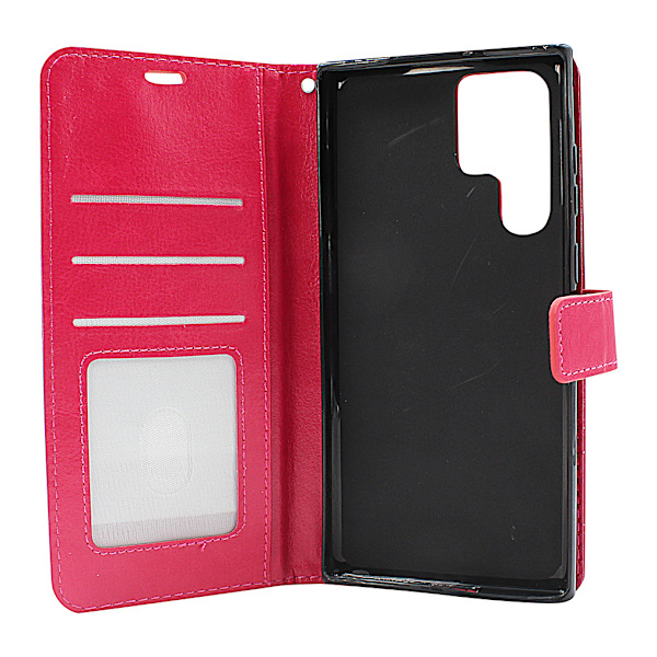 Crazy Horse Wallet Samsung Galaxy S22 Ultra 5G Grön