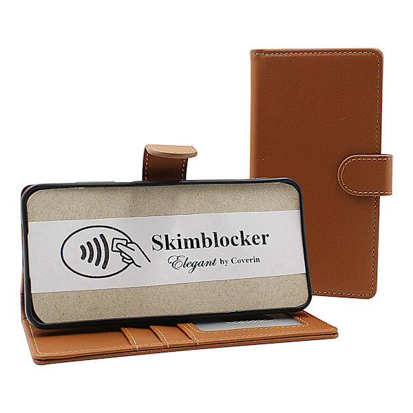 Skimblocker Google Pixel 9a Plånboksfodral Brandy
