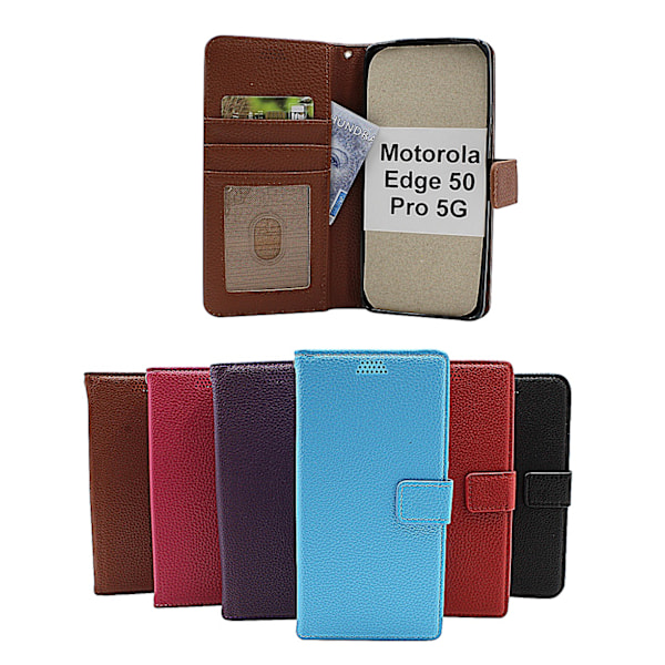 New Standcase Wallet Motorola Edge 50 Pro 5G Lila