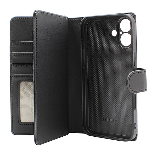 Skimblocker iPhone 16 Plus XL Magnet Plånboksfodral Mörkröd
