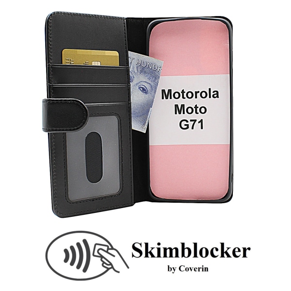 Skimblocker Plånboksfodral Motorola Moto G71