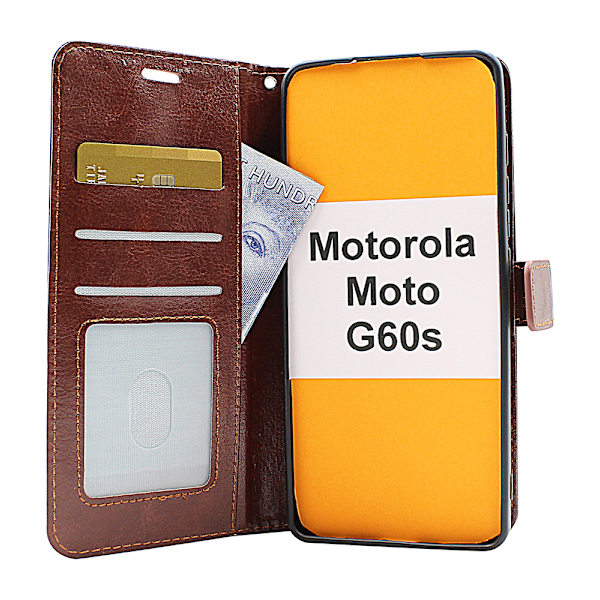 Crazy Horse Wallet Motorola Moto G60s Turkos