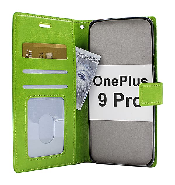 Crazy Horse Wallet OnePlus 9 Pro Svart