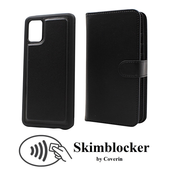 Skimblocker XL Magnet Wallet Samsung Galaxy A51 (A515F/DS) Svart