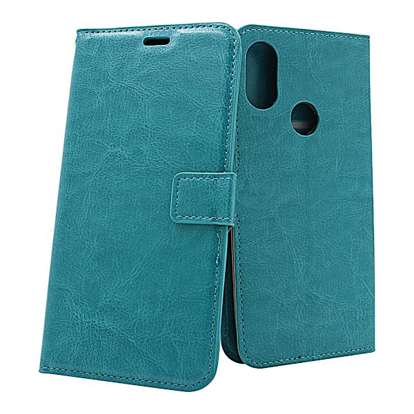 Crazy Horse Wallet Xiaomi Mi A2 Turkos