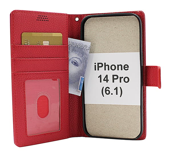New Standcase Wallet iPhone 14 Pro (6.1) Svart