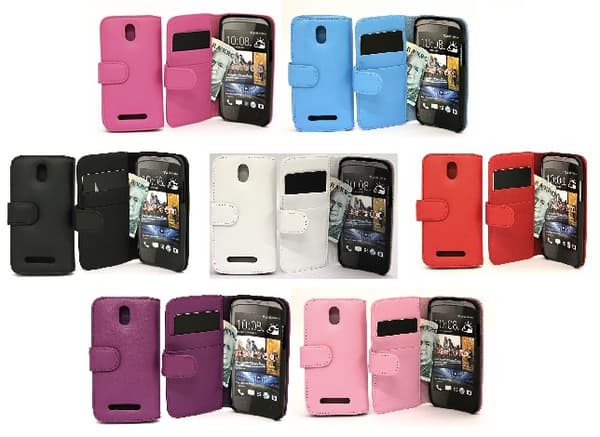 Plånboksfodral HTC Desire 500 Röd