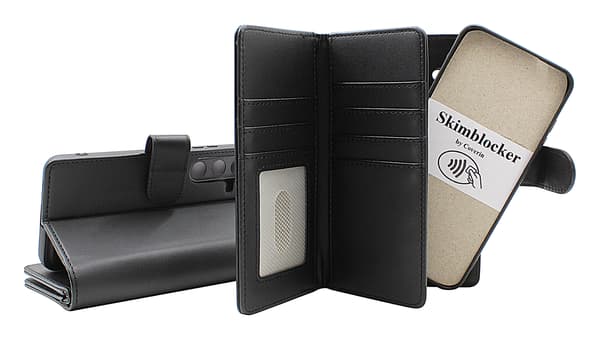 Skimblocker iPhone 16e XL Magnet Plånboksfodral Svart