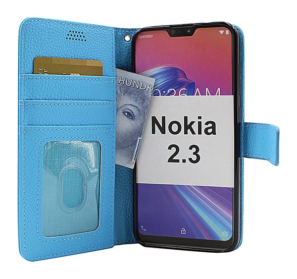 New Standcase Wallet Nokia 2.3 (Svart) Röd
