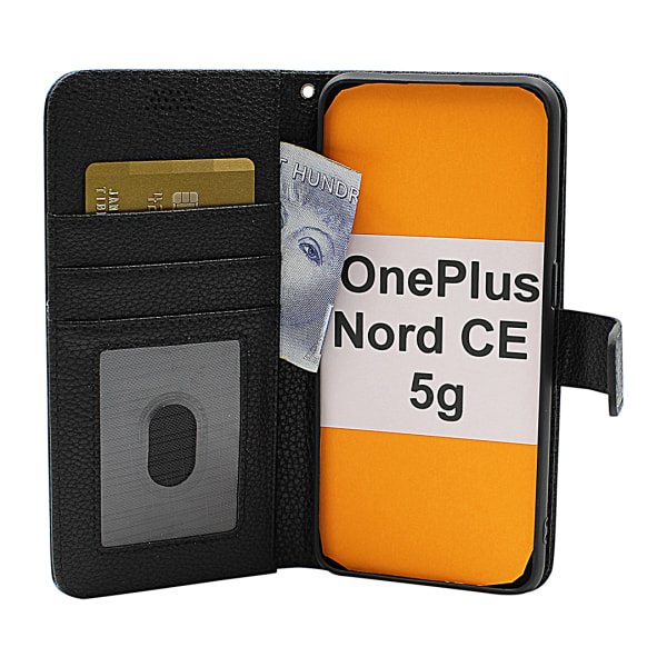 New Standcase Wallet OnePlus Nord CE 5G Ljusblå