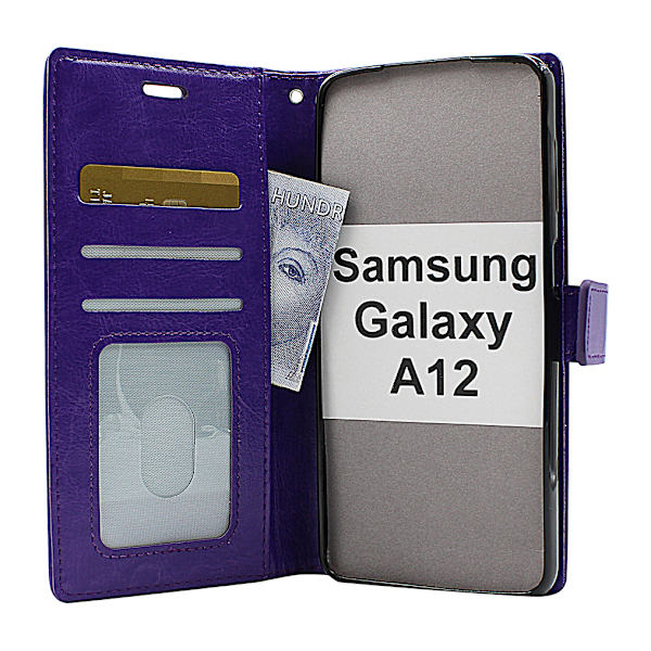 Crazy Horse Wallet Samsung Galaxy A12 (A125F/DS) Turkos