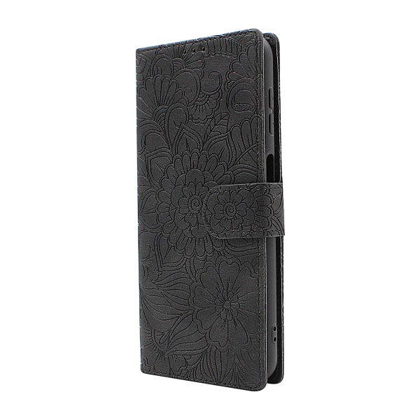 Flower Standcase Wallet Samsung Galaxy A04s (A047F/DS) Grå
