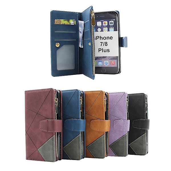 XL Standcase Lyxfodral iPhone 6 Plus / 7 Plus / 8 Plus Marinblå