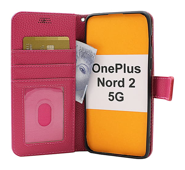 New Standcase Wallet OnePlus Nord 2 5G Röd