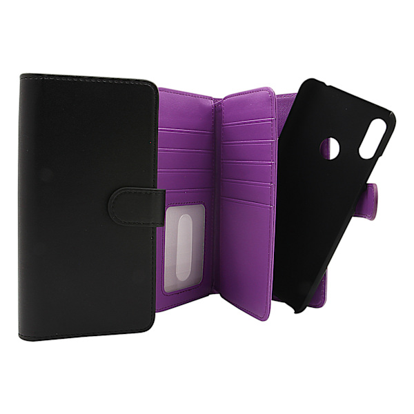 Skimblocker XL Magnet Wallet Huawei Y6 2019 Lila