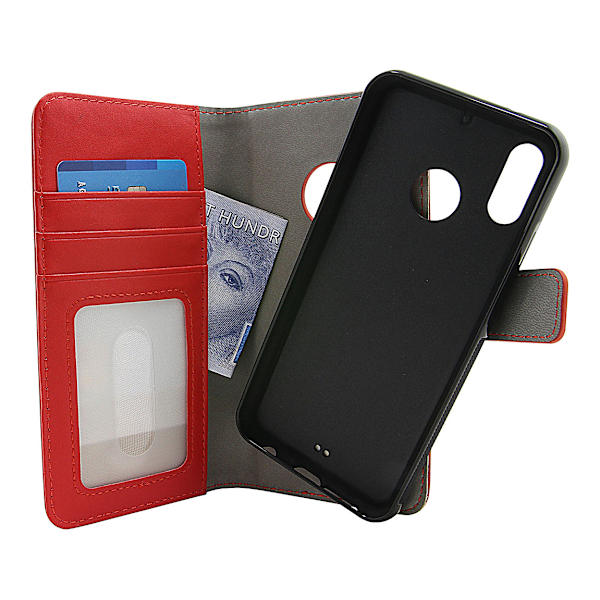 Skimblocker Magnet Wallet Huawei P20 Lite Röd