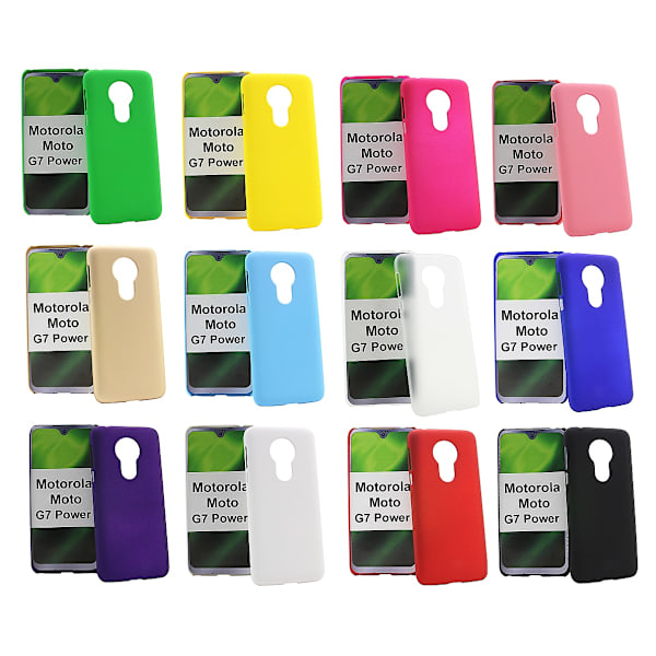 Hardcase Motorola Moto G7 Power Ljusblå