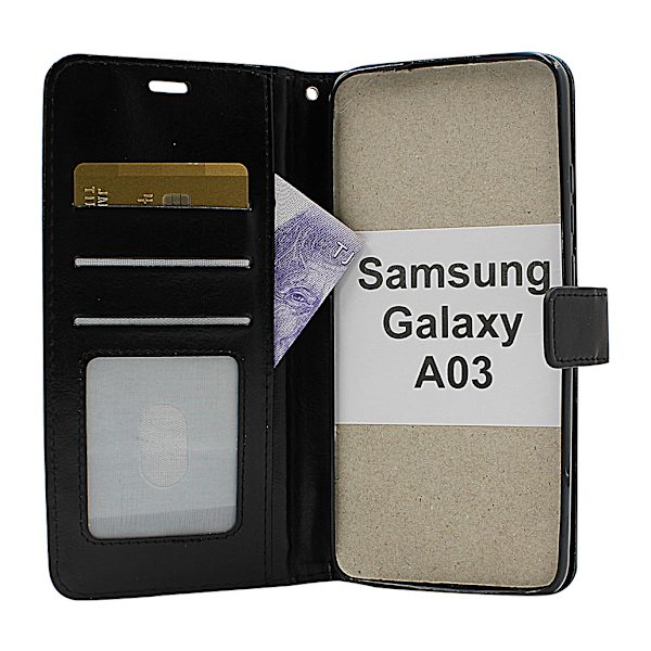 Crazy Horse Wallet Samsung Galaxy A03 (A035G/DS) Svart