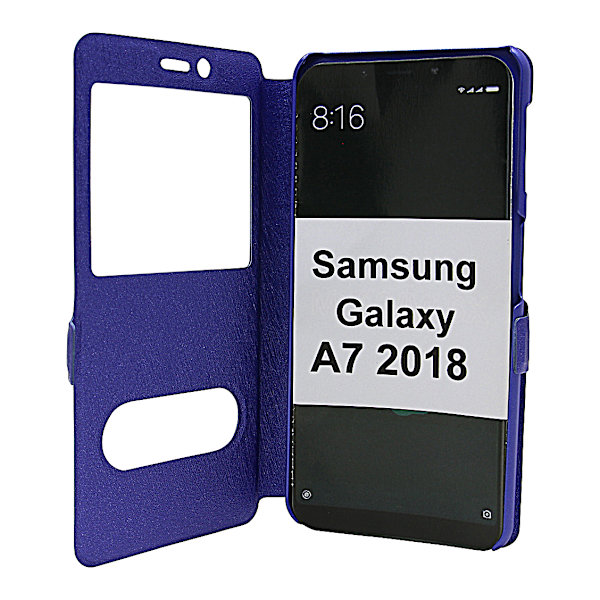 Flipcase Samsung Galaxy A7 2018 (A750FN/DS) Blå