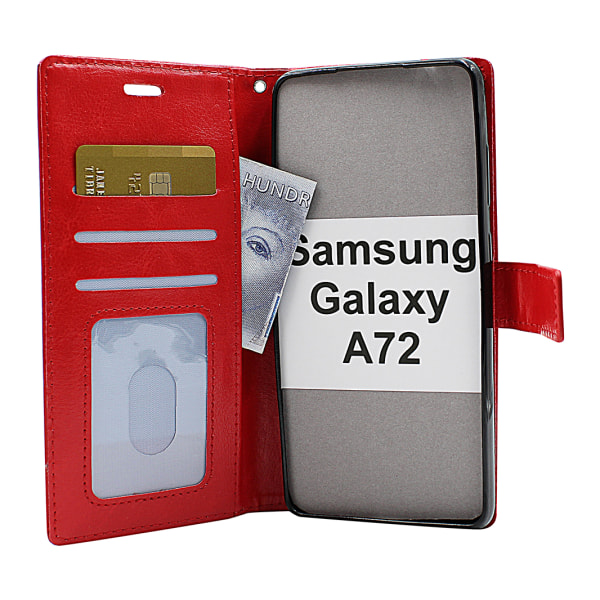 Crazy Horse Wallet Samsung Galaxy A72 (A725F/DS) Grön