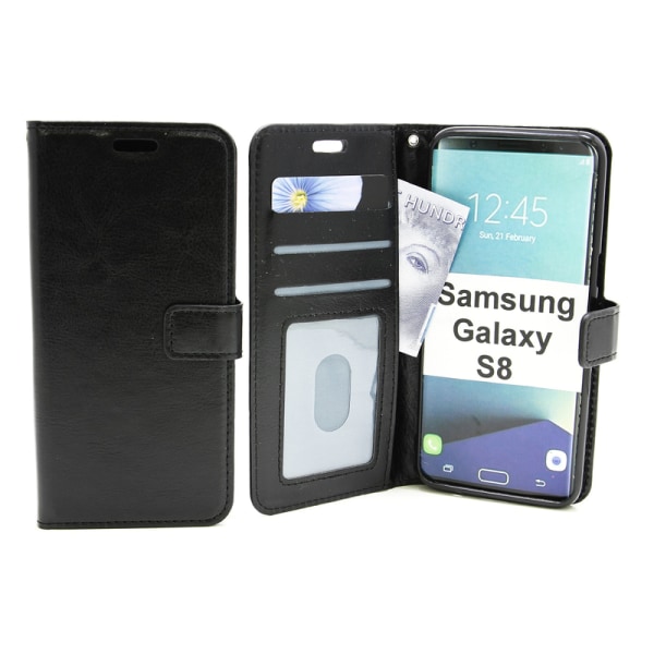 Crazy Horse Wallet Samsung Galaxy S8 (G950F) Svart