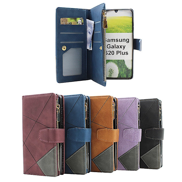 XL Standcase Lyxfodral Samsung Galaxy S20 Plus 5G (G986B) Svart