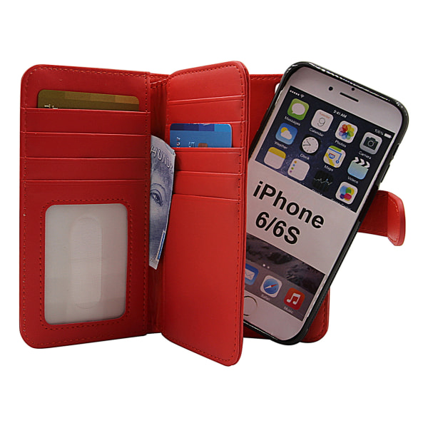 Skimblocker XL Magnet Wallet iPhone 6/6s Röd