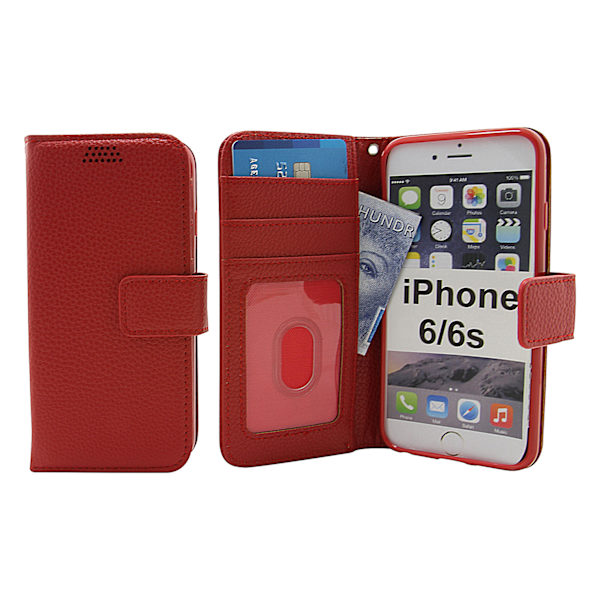 New Standcase Wallet iPhone 6/6s Röd