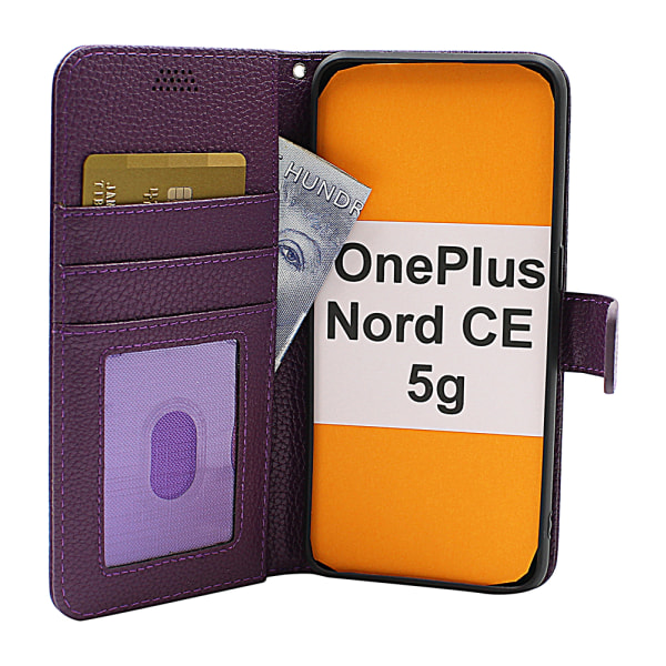 New Standcase Wallet OnePlus Nord CE 5G Ljusblå