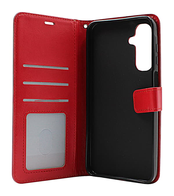 Crazy Horse Samsung Galaxy A17 Plånboksfodral Hotpink